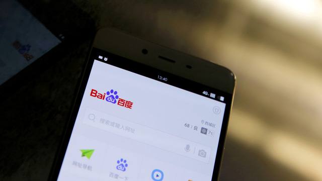 Aplikasi Baidu Browser. (Foto: REUTERS/Damir Sagolj)