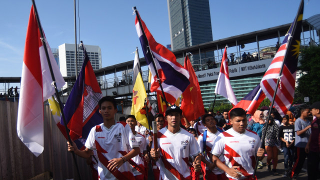 Arak-arak Obor SEA Games 2017.