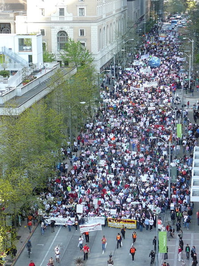 Hari buruh di Seattle. (Foto: Commons Wikimedia.)