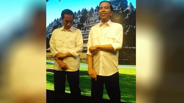 Jokowi di Madame Tussauds Hong Kong. (Foto: Dok. Istimewa)