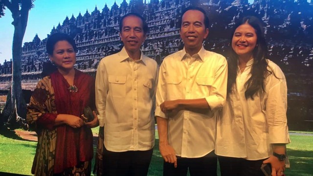 Keluarga Jokowi di Madame Tussauds Hong Kong (Foto: Dok. Istimewa)