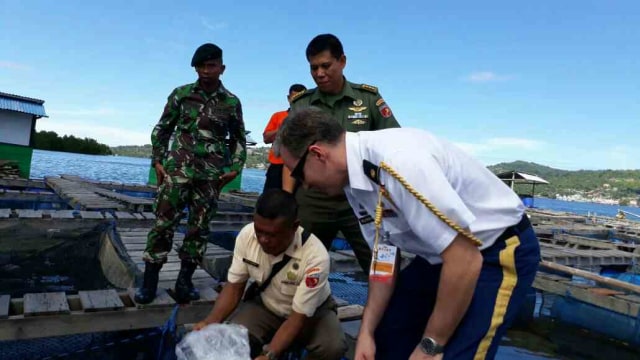 Luar Biasa... Atase Pertahanan dari 18 Negara Mengunjungi Keramba Emas Biru di Ambon (2)