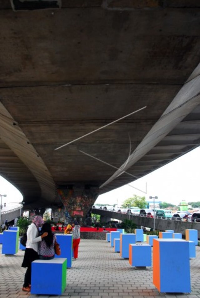 Taman Pasupati atau Taman Jomblo. (Foto: Antara/Agus Bebeng)