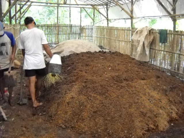 Membuat pupuk organik (Foto: bantenprov.go.id)