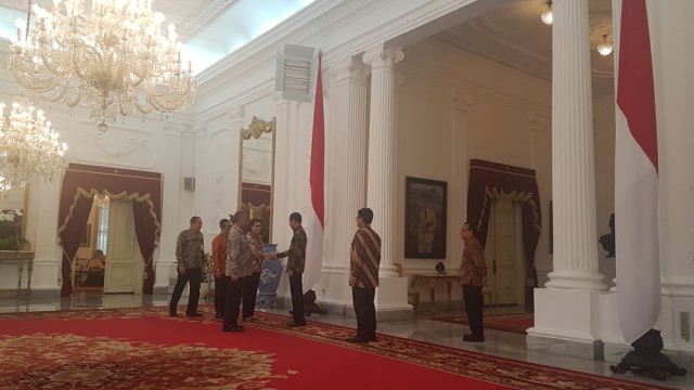 Pimpinan KPK menemui Presiden Jokowi (Foto: Yudhistira Amran Saleh/kumparan)