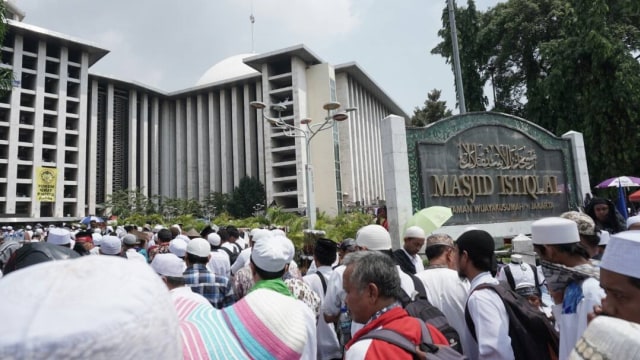 Suasana Masjid Istiqlal di Aksi 55. (Foto: Aditia Noviansyah/kumparan)