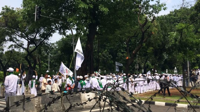 Suasana di Gedung MA saat Aksi 55 (Foto: Iqra Ardini/kumparan)