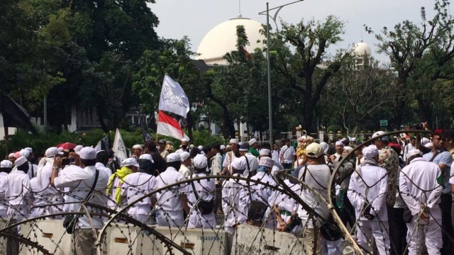 Suasana di Gedung MA saat Aksi 55 (Foto: Iqra Ardini/kumparan)