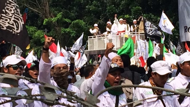 Suasana di Gedung MA saat Aksi 55 (Foto: Iqra Ardini/kumparan)