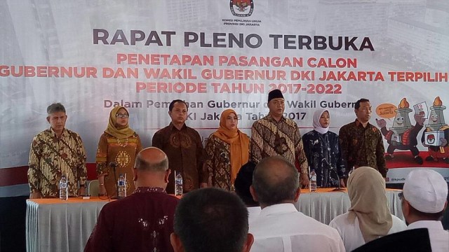 Rapat pleno terbuka KPU. (Foto: Amanaturrosyidah/kumparan)