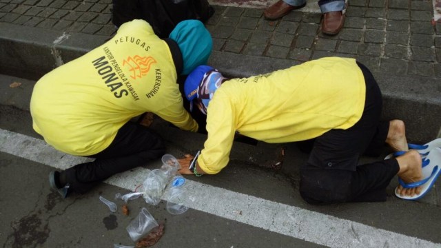 Pasukan Kuning Beraksi (Foto: Anggi Dwiky Dermawan/kumparan)