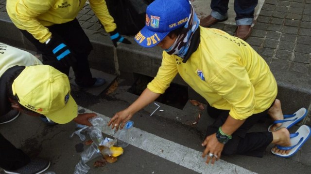 Pasukan Kuning Beraksi (Foto: Anggi Dwiky Dermawan/kumparan)