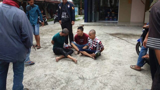 Penangkapan napi Rutan Pekanbaru yang kabur. (Foto: Dok. Fahrul)