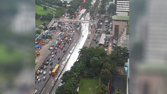 Dugaan Hujan Salju di Jakarta. (Foto: Dok. Istimewa)