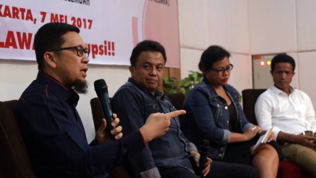 Diskusi Hak Angket DPR dan pemberantasan korupsi (Foto: Fanny Kusumawardhani/kumparan)