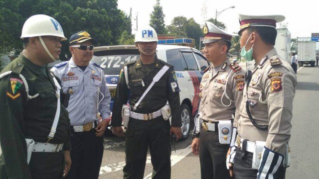 Razia ini dilakukan di Rest Area KM 45 (Foto: Dok. Satlantas Polres Bogor)