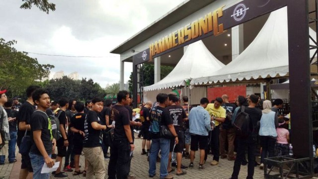 Suasana di lokasi Hammersonic Festival 2017. (Foto: Jofie Yordan/kumparan)