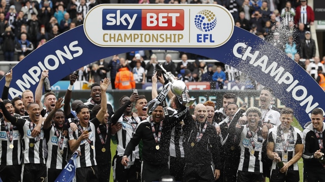 Newcastle United juara Divisi Championship (Foto: Reuters/Lee Smith)