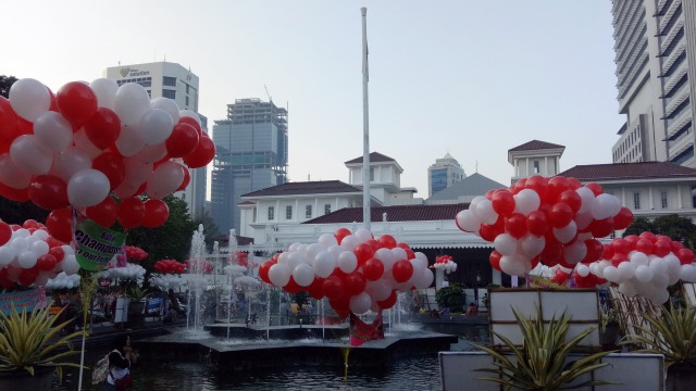 Balon di Balai Kota. (Foto: Johanes Hutabarat/kumparan)