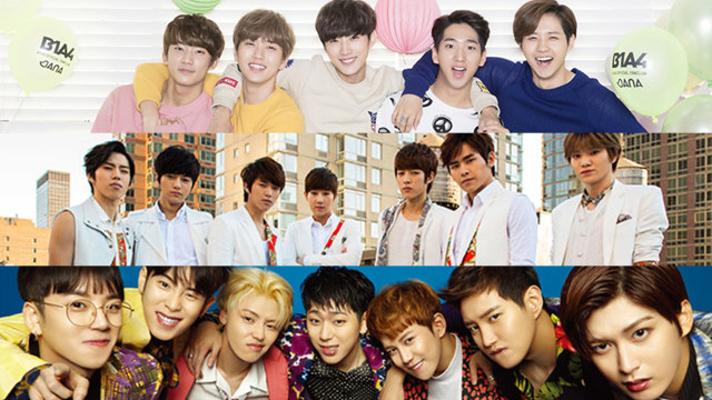 B1A4, Infinite dan Block B. (Foto: Berbagai Sumber)