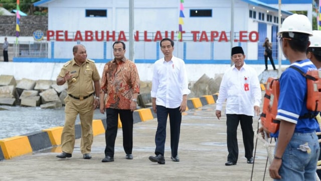 Presiden Jokowi Resmikan Fasilitas Pelabuhan (Foto: Dok. Biro Pers, Media, dan Informasi Sekretariat Presiden)