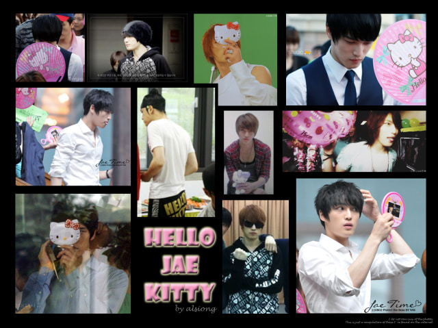 Jaejoong dan koleksi Hello Kitty. (Foto: Dok. alsiong.livejournal.com)