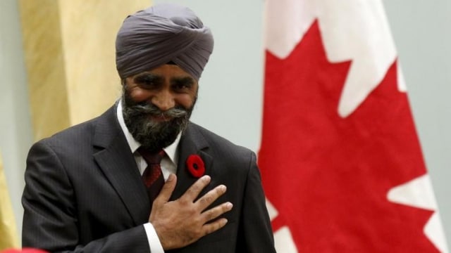 Harjit Sajjan, Menteri Pertahanan Kanada (Foto: Reuters Photo)