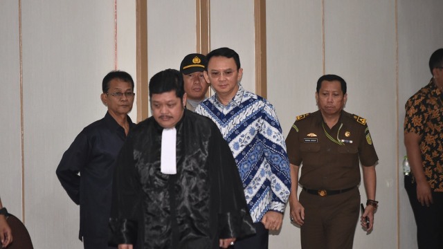 Sidang Vonis Ahok (Foto: REUTERS/Bay Ismoyo)