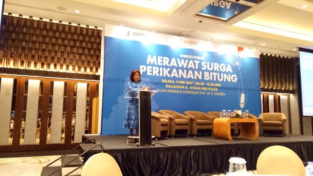 Susi Pudjiastuti, merawat surga perikanan Bitung. (Foto: Ela Nurlaela/kumparan)