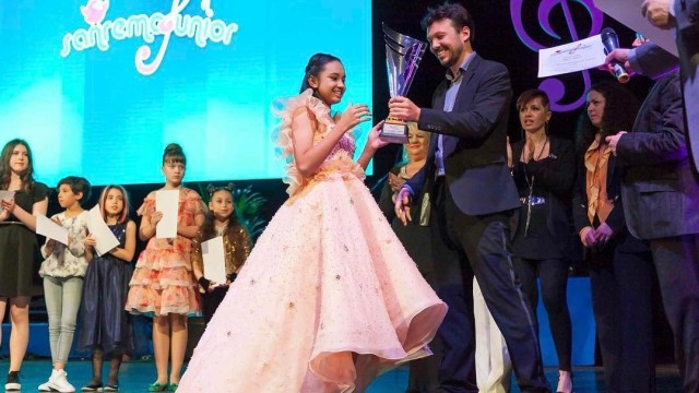 Penyanyi cilik, Lyodra juara di Sanremo, Italia (Foto: Instagram @gitagut)