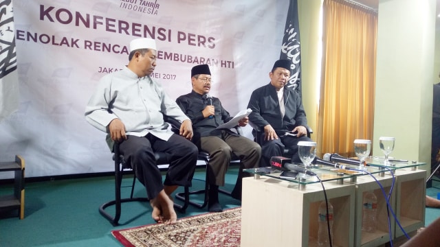 Konpers menolak pembubaran HTI (Foto: Ainul Qalbi/kumparan)