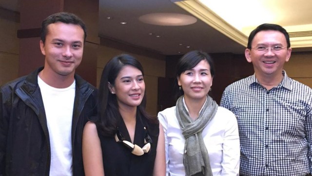 Ahok dan istri bersama Dian Sastro dan Nicholas  (Foto: Instagram/@basukibtp)