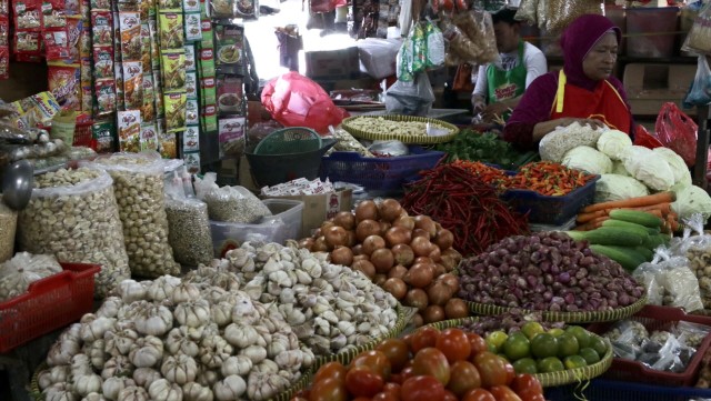 Suasana pasar tradisional (Foto: Fanny Kusumawardhani/kumparan)