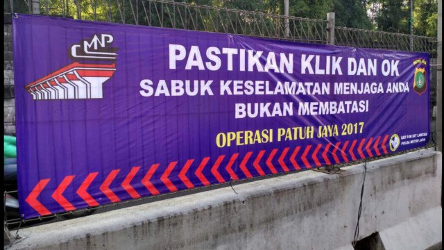 Operasi Patuh Jaya 2017 (Foto: Twitter TMC Polda Metro Jaya)