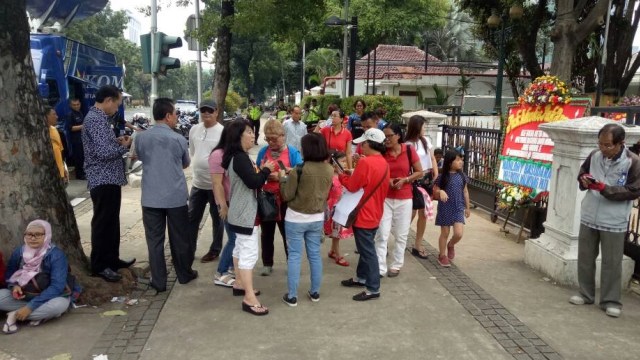 Pendukung Ahok di Balai Kota. (Foto: Johanes Hutabarat/kumparan)