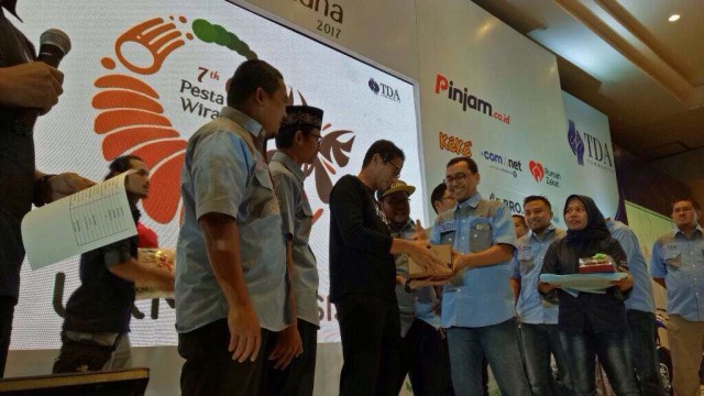 Sandiaga Uno di acara Pesta Wirausaha (Foto: Nadia Riso/kumparan)