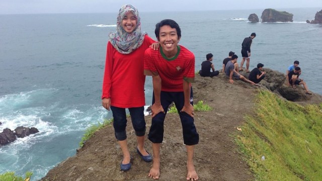 Fadly dan Fatiha. (Foto: Facebook: Daeng Fadly Soumena)