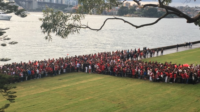Aksi Damai #SydneyForAhok (Foto: Dok. Bening Putri Wardani/pembaca kumparan)