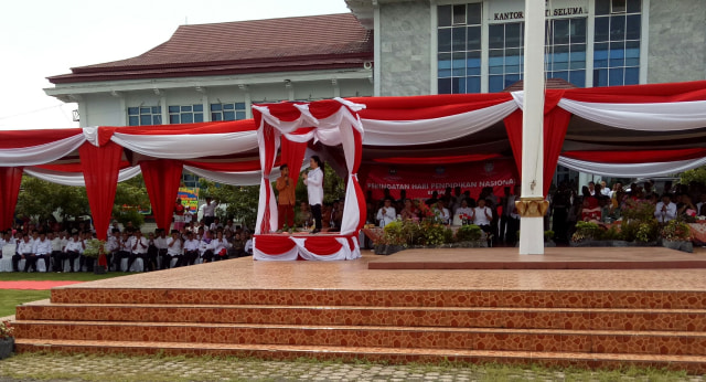 Puan Maharani dalam kegiatannya di Bengkulu (Foto: Utomo Priyambodo/kumparan)