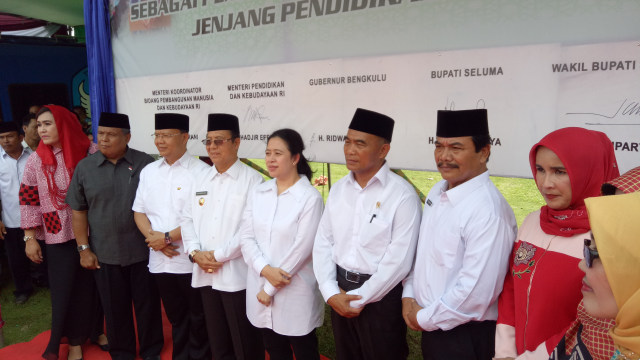 Puan Maharani dalam kegiatannya di Bengkulu (Foto: Utomo Priyambodo/kumparan)