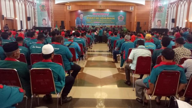 Anies di Mukornas Partai Idaman (Foto: Wandha Hidayat/kumparan)