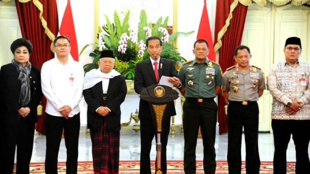 Jokowi bertemu tokoh lintas agama (Foto: Biro Pers, Media, dan Informasi Sekretariat Presiden)