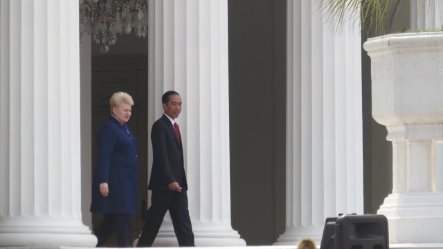 Presiden Jokowi sambut Presiden Lithuania  (Foto: Yudhistira Amran/kumparan)