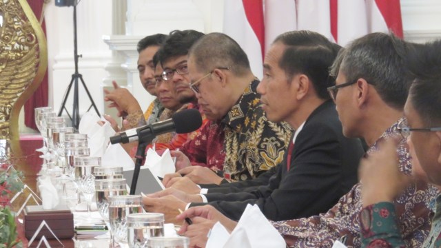 Jokowi adakan pertemuan dengan Pimred media (Foto: Yudhistira Amran/kumparan)