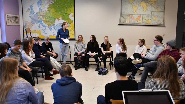 Kegiatan belajar di Den Haag. (Foto: Dok. Christelijk Gymnasium Sorghvliet, Den Haag)