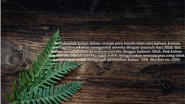 Kewajiban Istri Tidak Mengizinkan Orang Lain Masuk Rumah