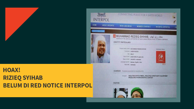Hoax Rizieq Syihab belum di red notice Interpol (Foto: kumparan)
