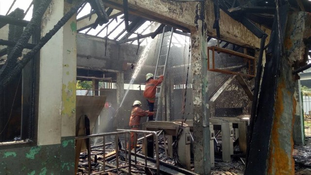 Stasiun Klender Usai Kebakaran (Foto: Amanaturrosyidah/kumparan)