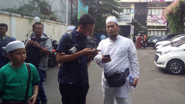 Massa mendatangi Komnas HAM (Foto: Kelik Wahyu/kumparan)