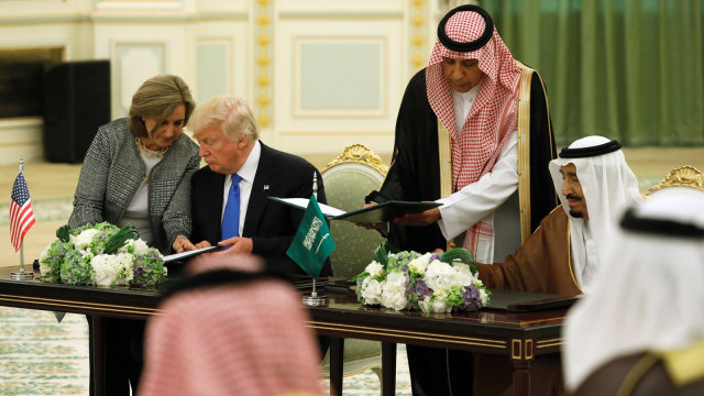 Kunjungan Donald Trump ke Arab Saudi. (Foto: REUTERS/Jonathan Ernst)